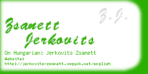 zsanett jerkovits business card